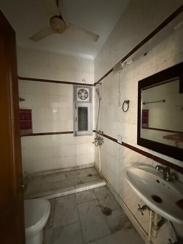 Bathroom in 3 BHK Builder Floor at Kalkaji – for Rent