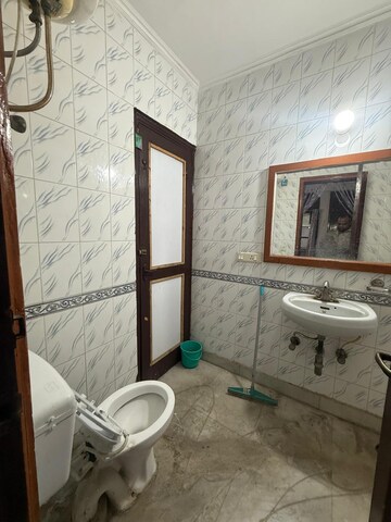 Bathroom in 1 BHK Builder Floor at Kalkaji – for Rent