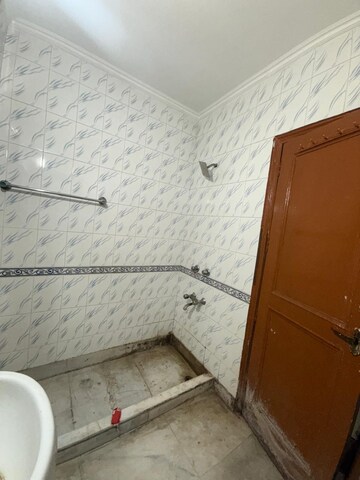 Bathroom in 1 BHK Builder Floor at Kalkaji – for Rent