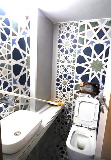 Attached Bathroom in 2 BHK Apartment at Rassaz Greens Tower C D and E, Mira Road – for Rent