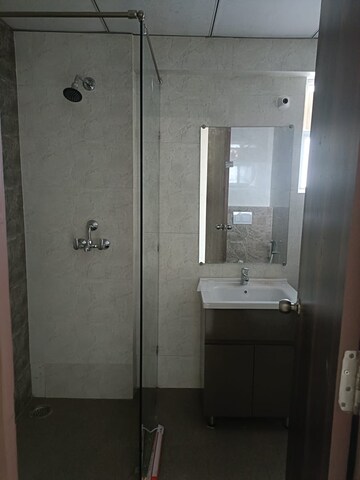 Bathroom in 3 BHK Apartment at SKA Divya Towers, Sector 16 Greater Noida – for Rent