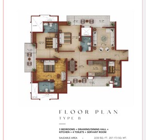 3 BHK Apartment For Sale in Samridhi Daksh Avenue, Sector 150