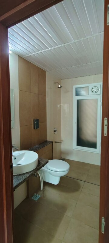 Bathroom in 3 BHK Apartment at L&T Raintree Boulevard, Hebbal – for Rent
