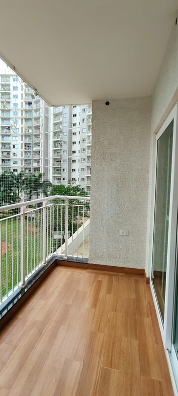Balcony in 3 BHK Apartment at L&T Raintree Boulevard, Hebbal – for Rent