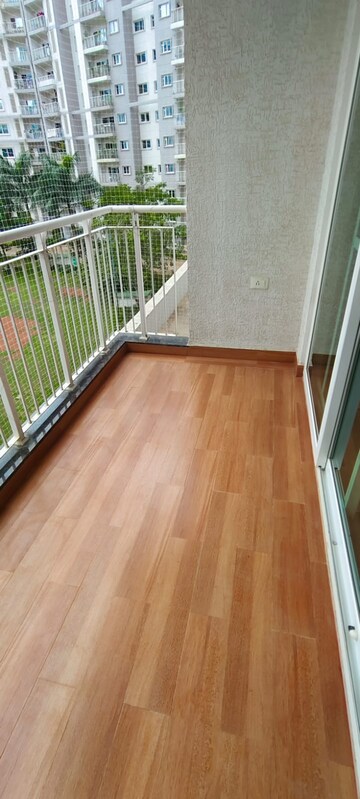 Balcony in 3 BHK Apartment at L&T Raintree Boulevard, Hebbal – for Rent