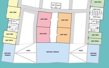 Floor Plan in  Office Space at SMP Destination, Hinjewadi – for Rent