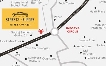  Office Space – Map Location View at SMP Destination, Hinjewadi - for Rent