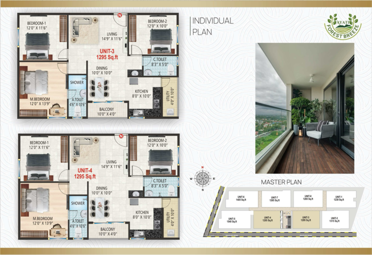 Floor Plan, kanakapura road 3 Bedroom 1315 Sq.Ft. Apartment In Kanakapura Road Bangalore 9028730