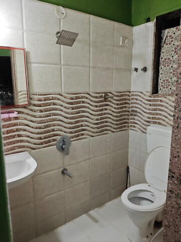 Bathroom in 2 BHK Apartment at SR Good Luck Heights, Taloja – for Rent