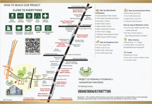 3 BHK Apartment – Map Location View at Kanakapura Road - for Sale