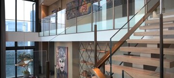Staircase in 3 BHK Apartment at Provenance Four Seasons Private Residences, Worli – for Sale