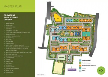 Master Plan in 3 BHK Apartment at Provident Park Square Phase 4, Kanakapura Road – for Sale