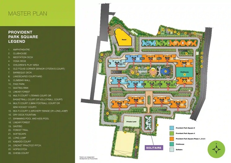 Master Plan, provident-park-square-phase-4 3 Bedroom 1100 Sq.Ft. Apartment In Kanakapura Road Bangalore 9028240
