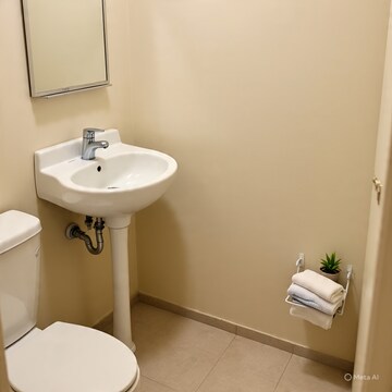 Bathroom in 2 BHK Apartment at Mani Ram Road  – for Rent
