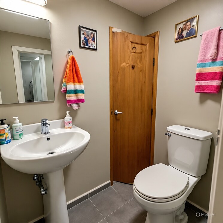 Attached Bathroom, mani ram road 2 Bedroom 1000 Sq.Ft. Apartment In Mani Ram Road  Rishikesh 9028943