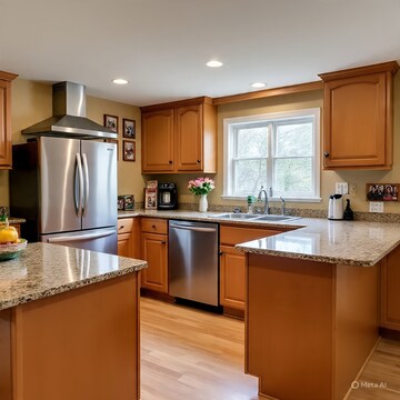 Kitchen in 4 BHK Apartment at Mani Ram Road  – for Rent
