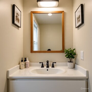Bathroom in 4 BHK Apartment at Mani Ram Road  – for Rent
