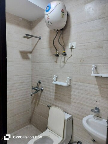 Bathroom in 2 BHK Apartment at Boutique Residential Apartments C-220, Malviya Nagar – for Rent