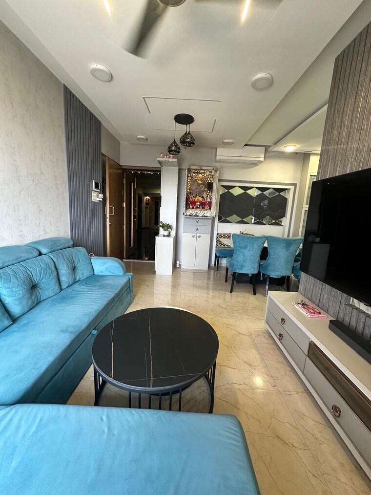 Living Room, parshva-the-dream 3 Bedroom 1156 Sq.Ft. Builder Floor In Kandivali West Mumbai 9029076