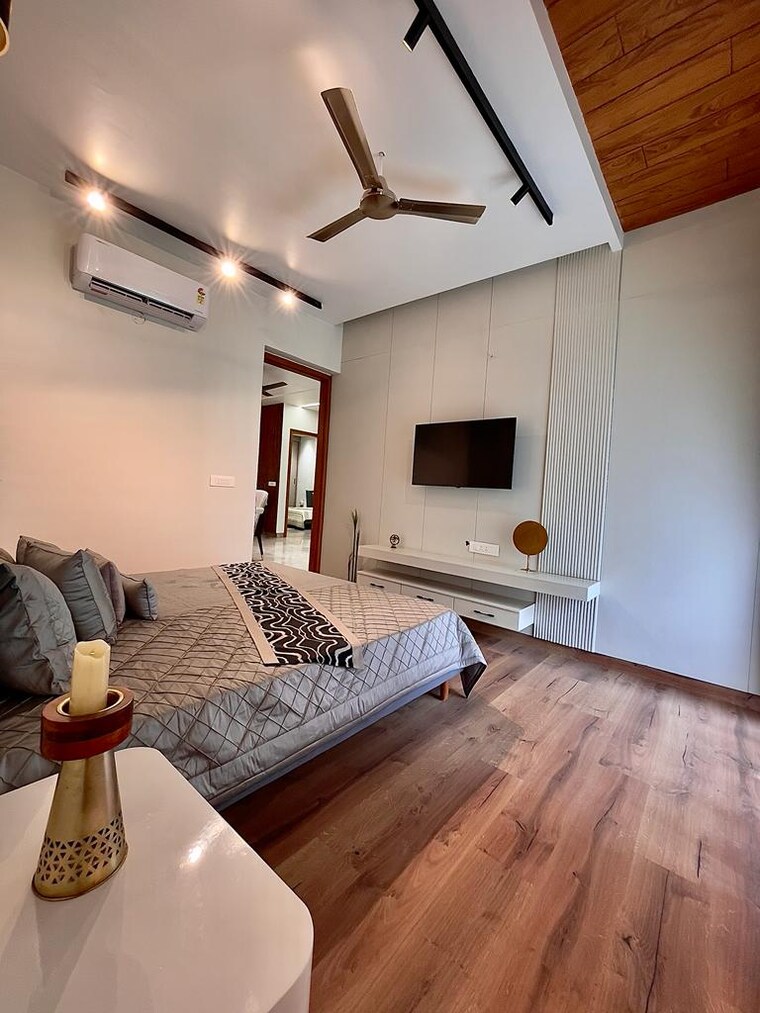Bedroom, nandita-mayfair-park 3 Bedroom 1835 Sq.Ft. Apartment In Kishanpura Zirakpur 9029172