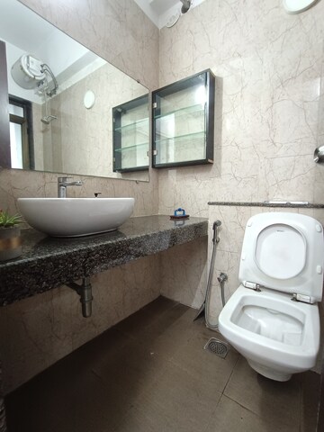 Bathroom in 3 BHK Apartment at CCI Rivali Park, Borivali East – for Rent