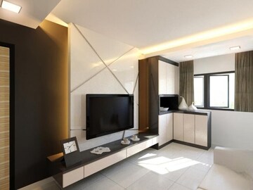 Living Room in 3 BHK Apartment at Indiabulls Blu, Worli – for Sale