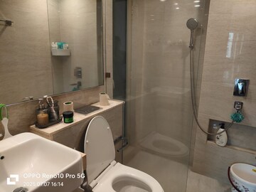 Bathroom in 2 BHK Apartment at Hiranandani Castle Rock, Powai – for Rent