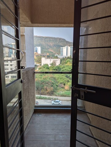 Balcony in 2 BHK Apartment at Kohinoor Coral Phase 3, Hinjewadi – for Rent
