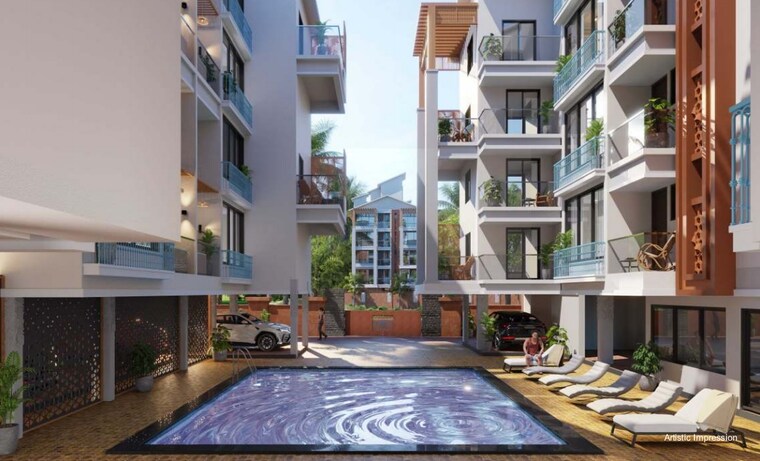 Exterior View, calangute 1 Bedroom 88 Sq.Mt. Apartment In Calangute Goa 9029465