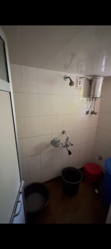 Bathroom in 1 BHK Apartment at Nav Aasawari CHS, Andheri East – for Rent