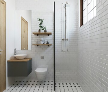 Bathroom in 3 BHK Builder Floor at Sector 7 – for Rent