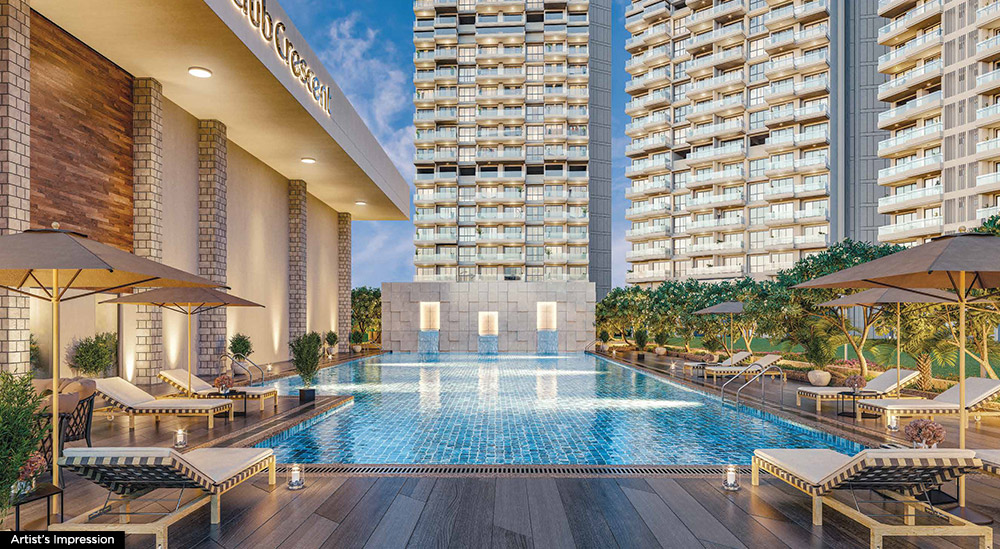 4 BHK 2600 Sq.Ft. Apartment in LnT Realty Crescent Bay