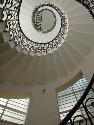 Staircase in 5 BHK Villa at T Bhimjyani Neelkanth Woods, Manpada – for Sale