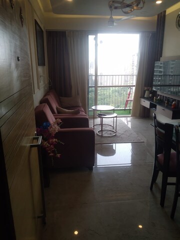 Living Room in 2 BHK Apartment at Ashar Axis, Majiwada – for Rent