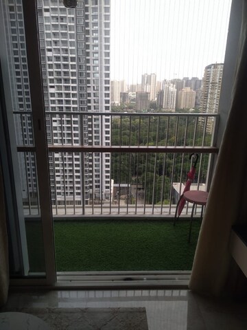 Balcony in 2 BHK Apartment at Ashar Axis, Majiwada – for Rent