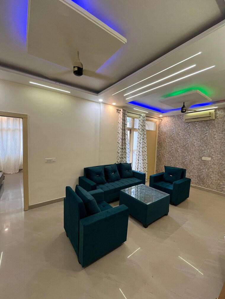 Living Room, maya-green-lotus-utsav 2 Bedroom 1152 Sq.Ft. Apartment In International Airport Road Zirakpur 9030579