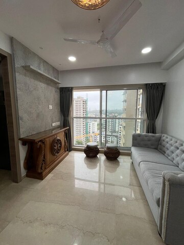 Living Room in 1 BHK Apartment at Sheth Vasant Oasis, Andheri East – for Rent