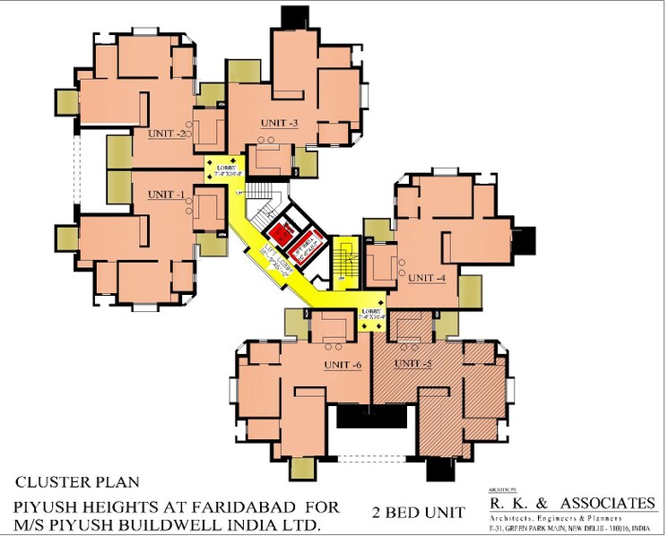 Master Plan, piyush-heights 2 Bedroom 1268 Sq.Ft. Apartment In Sector 89 Faridabad 9030761