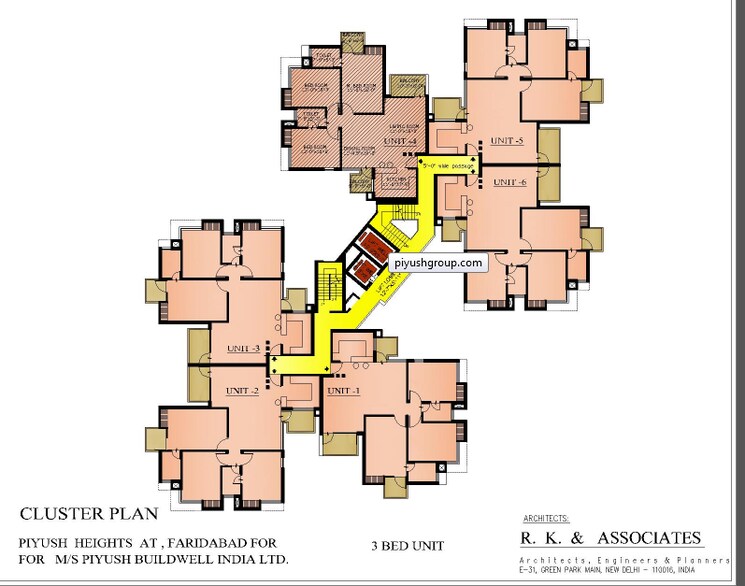 Master Plan, piyush-heights 2 Bedroom 1268 Sq.Ft. Apartment In Sector 89 Faridabad 9030761