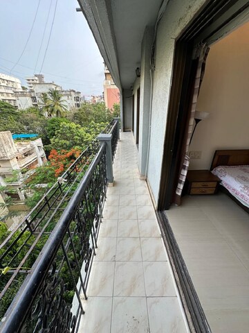 Balcony in 3 BHK Apartment at Khar West – for Rent