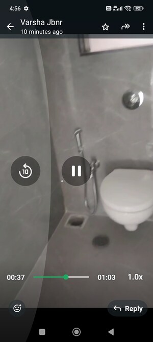 Bathroom in 1 BHK Apartment at Sudarsan Panchsheel, Andheri East – for Sale