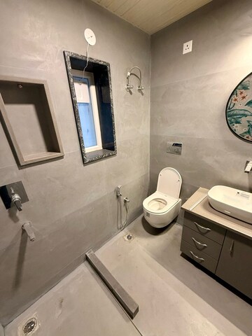 Bathroom in 3 BHK Apartment at Sector 13 Dwarka – for Rent