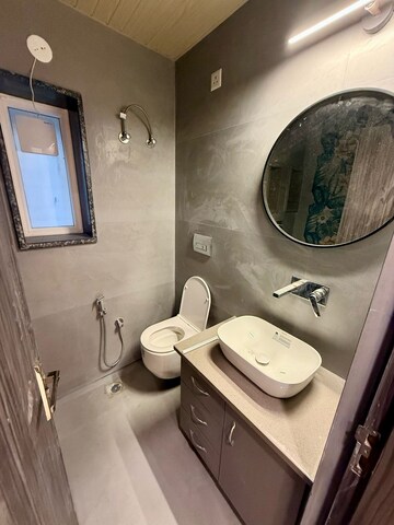 Bathroom in 3 BHK Apartment at Sector 13 Dwarka – for Rent