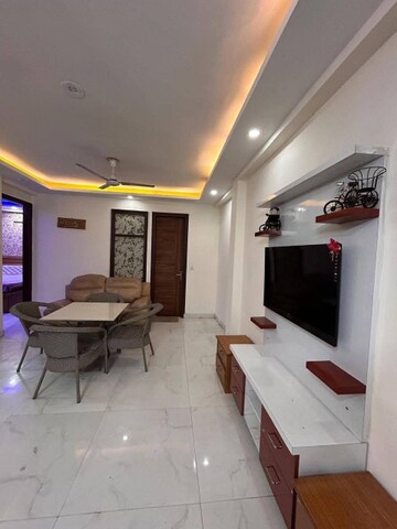 Living Room in 3 BHK Apartment at Freedom Fighters Enclave – for Rent