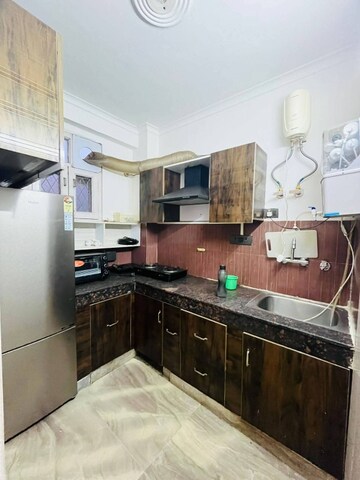 Kitchen in 1 BHK Apartment at Freedom Fighters Enclave – for Rent