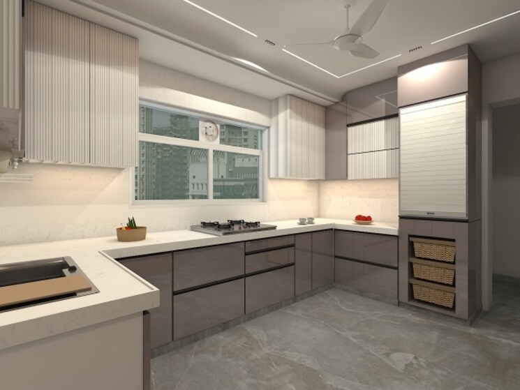 Kitchen, igi airport area 3 Bedroom 1000 Sq.Ft. Builder Floor In Igi Airport Area Delhi 9031274