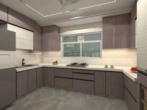 Kitchen in 3 BHK Builder Floor at Igi Airport Area – for Sale
