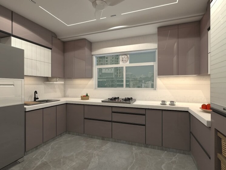 Kitchen, igi airport area 3 Bedroom 1000 Sq.Ft. Builder Floor In Igi Airport Area Delhi 9031274
