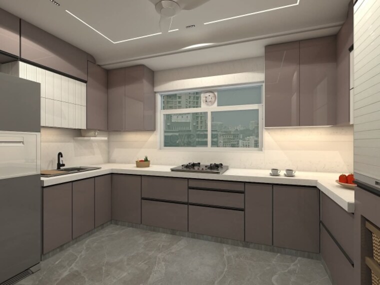 Kitchen, igi airport area 3 Bedroom 1000 Sq.Ft. Builder Floor In Igi Airport Area Delhi 9031274