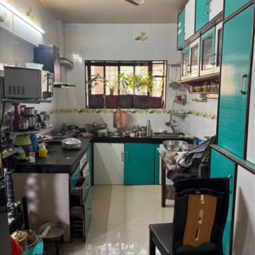 Kitchen in 2 BHK Apartment at Anita Residency, Vighnaharta Nagar – for Rent